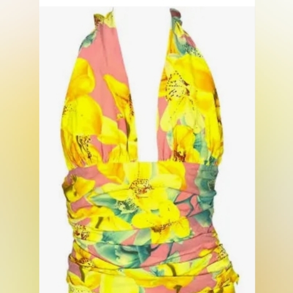 VERSACE Runway 2004 Floral Halter Top - Picture 2 of 6